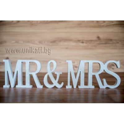 Надпис MR & MRS Надпис MR & MRS